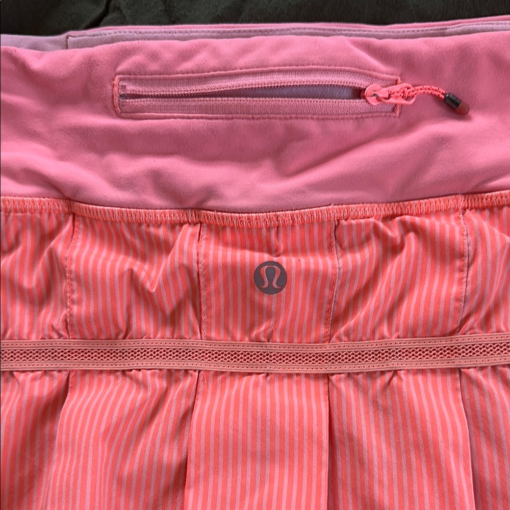 Pink/orange striped pace setter skirt Tall - Picture 6 of 10